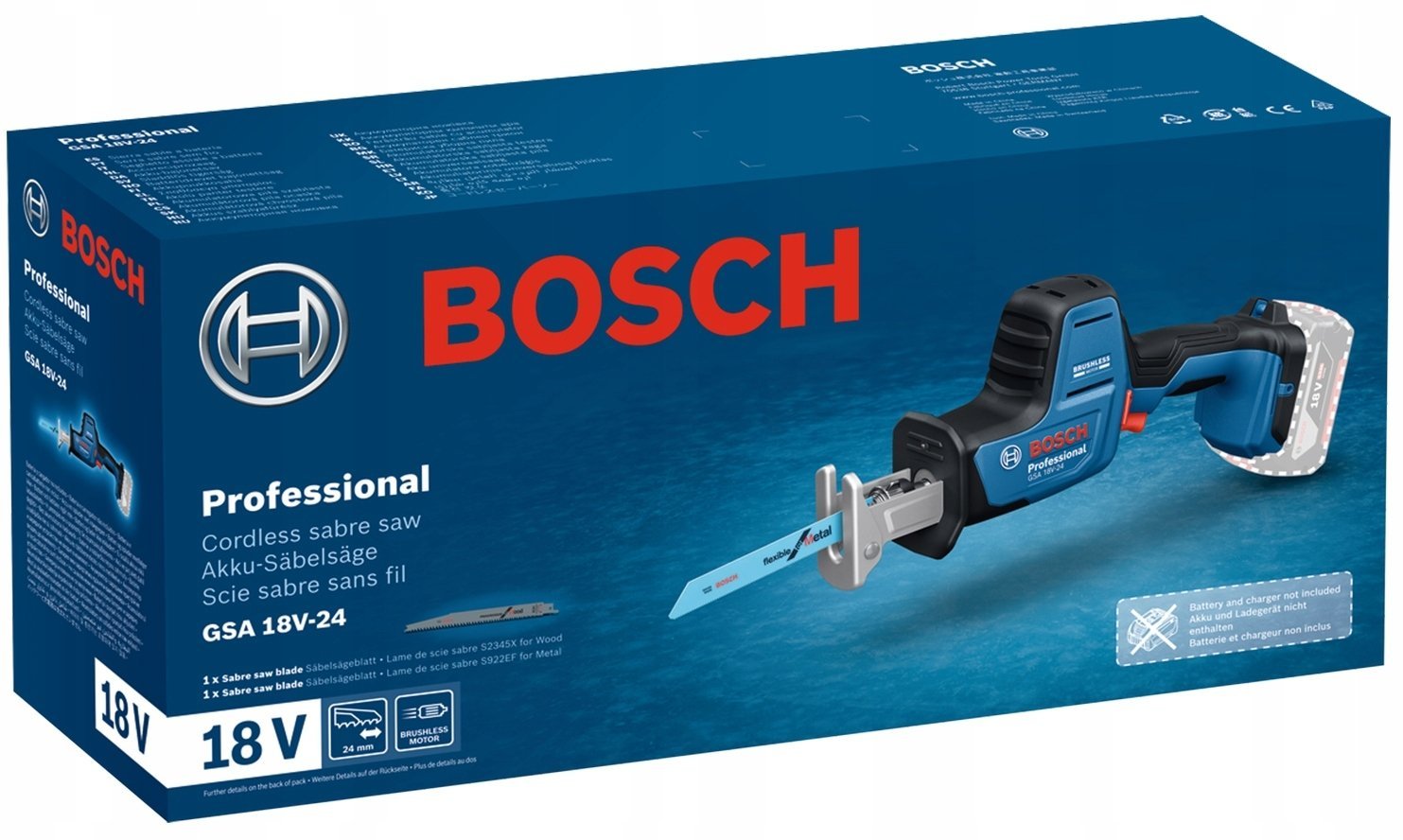 PIŁA SZABLASTA AKUMULATOROWA GSA 18V-24 0*AH