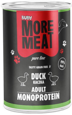 Buba More Meat mono Pure Karma dla psów kaczka 400 g