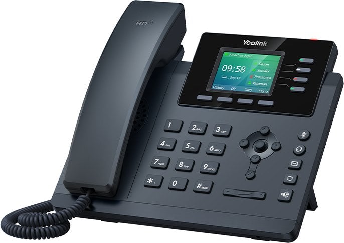 Ip Phone Black 4 Lines Led