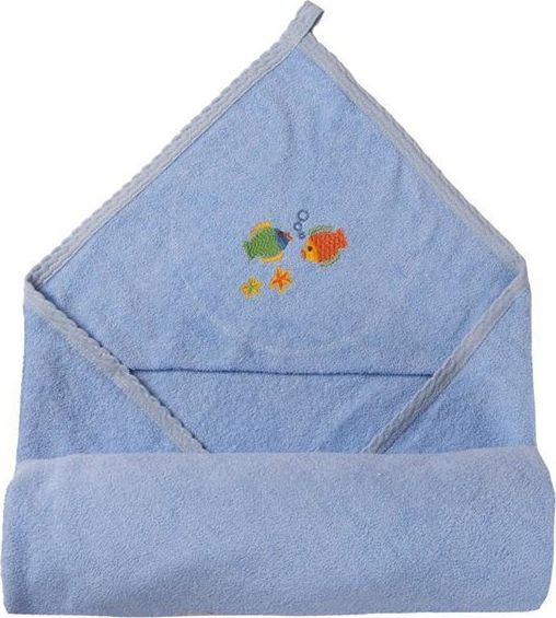 Matex OKRYCIE KĄPIELOWE NIEMOWLĘCE FROTTE 85X85 CM NIEBIESKI