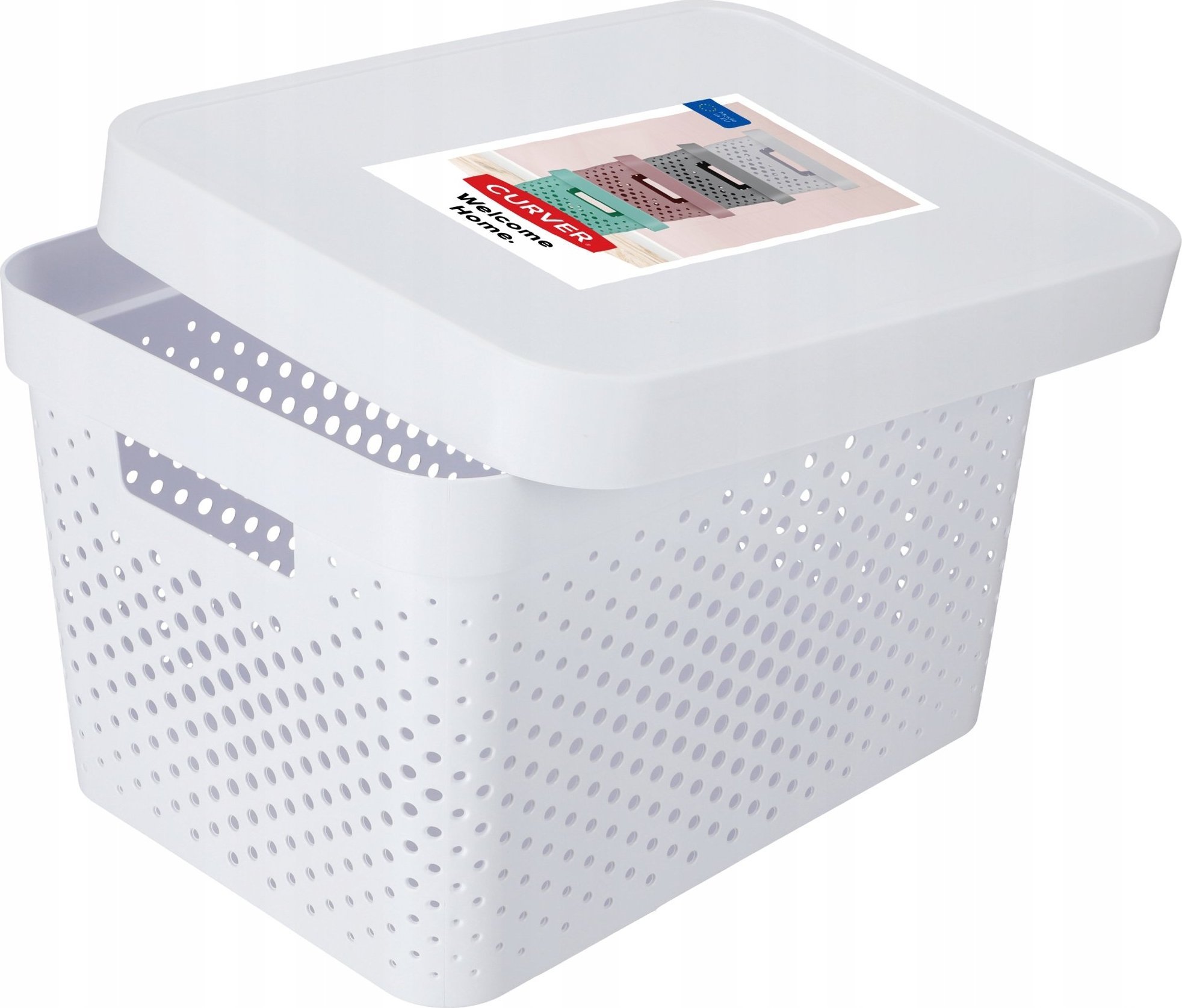 Kadax Curver Pojemnik Pudełko Z Pokrywką 17 L Biały