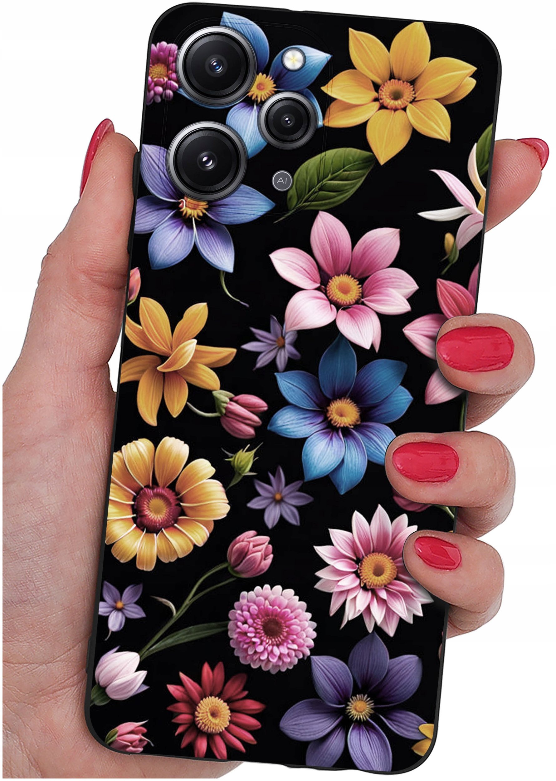 Etui do Xiaomi Redmi 12 4G WZORY |SILIKONOWE MATT CASE + SZKŁO 9H