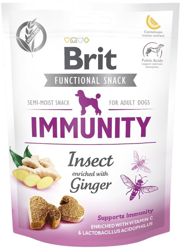 Brit Care Dog Functional Snack Immunity Insect 3x150g