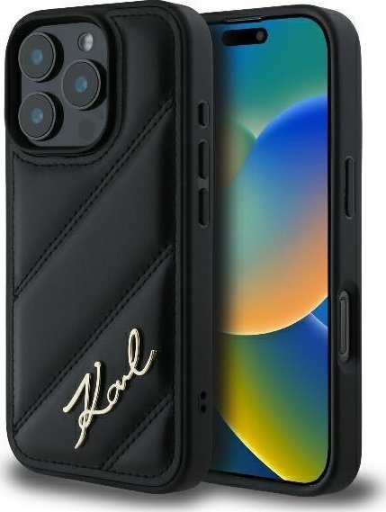 Karl Lagerfeld KLHCP16XPQDSMGK iPhone 16 Pro Max 6.9" czarny/black hardcase Quilted Signature