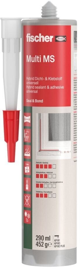 Fischer produkt/masa uszczelniająca 290 ml Szary