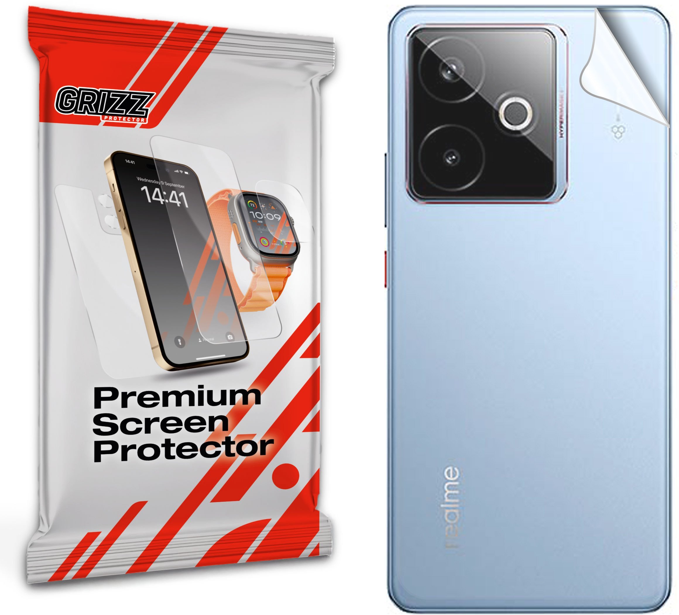 Folia na tył GrizzGlass SatinSkin do Realme GT7