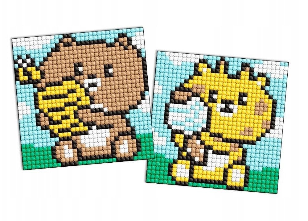 Diamentowa mozaika na naklejce IDEYKA, 9x9 cm, kids, gadżety, 2 szt.