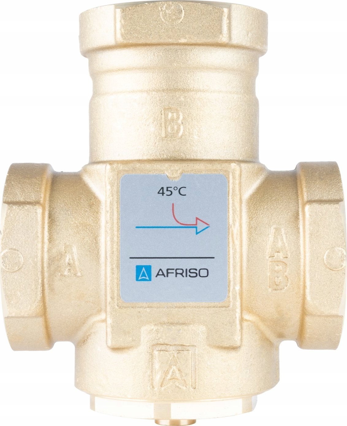 Afriso Zawór temperaturowy ATV 553, DN32, Rp1 1/4", kvs 9, 45°C