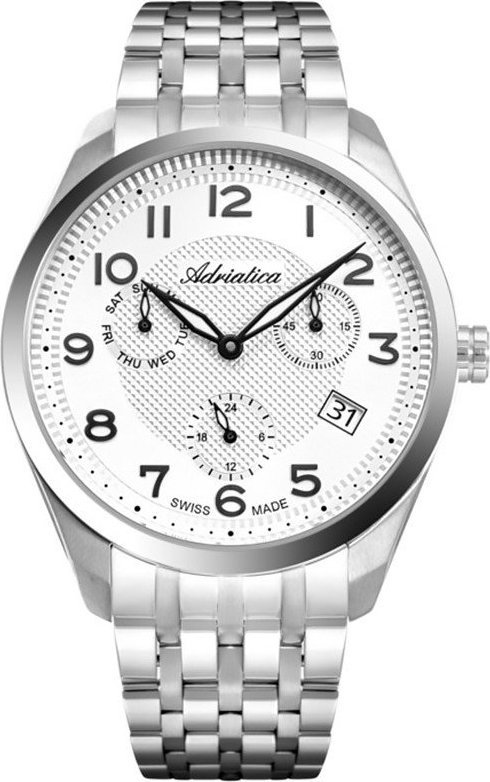 Zegarek Adriatica Zegarek męski Adriatica A8309.5123QF srebrny