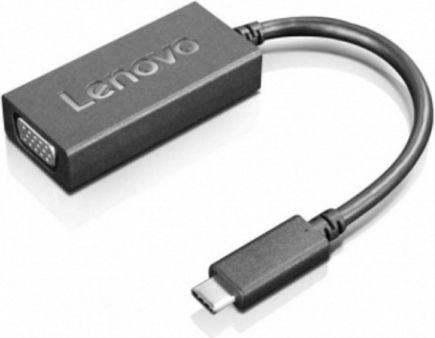 Adapter USB Lenovo USB-C - VGA Czarny (4X90M42956)