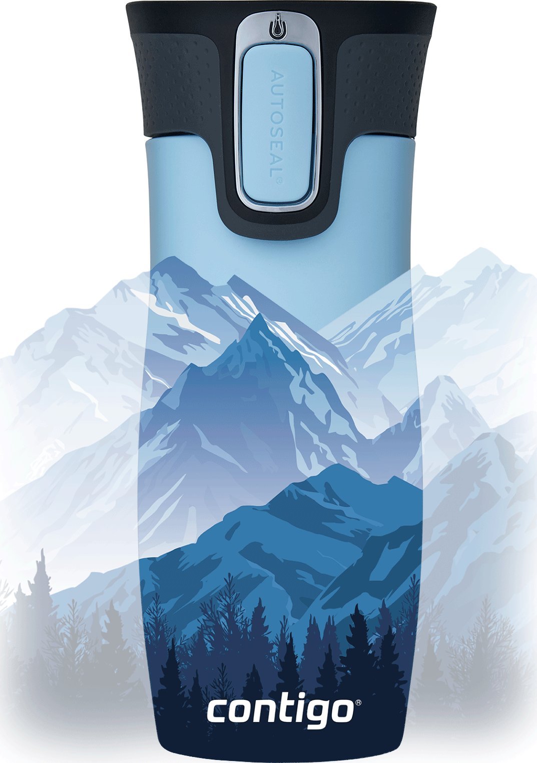 Contigo Kubek termiczny Contigo West Loop 2.0 470 ml - Góry w dzień