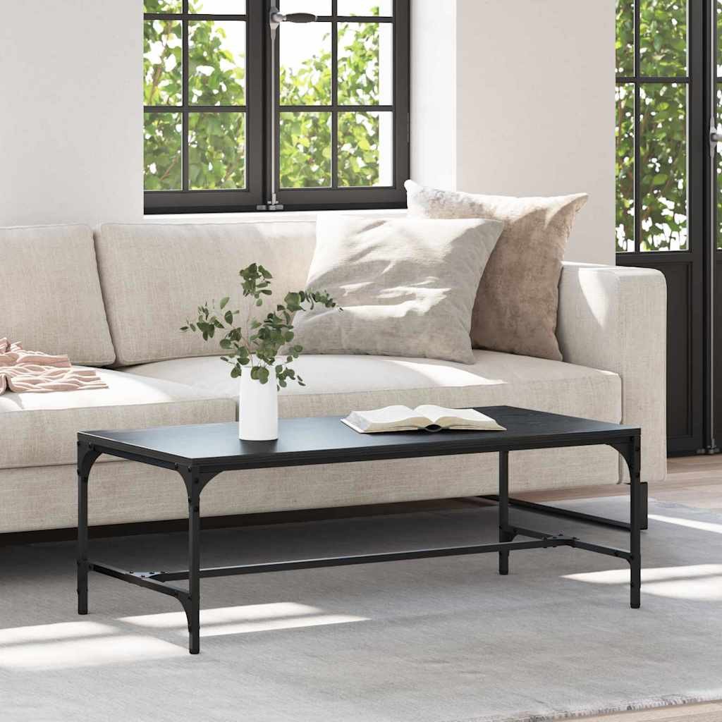 vidaXL Stolik kawowy Czarny Dąb 100 x 50 x 35 cm