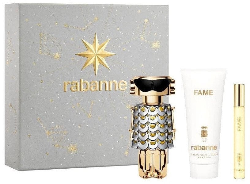 Paco Rabanne Fame zestaw woda perfumowana spray 80ml + balsam do ciała 100ml + woda perfumowana spray 10ml
