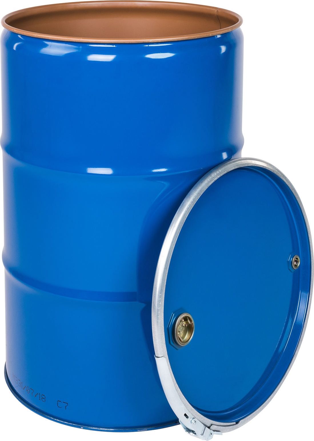 Beczkopol Beczka zbiornik na deszczówkę 2 otwory 210 l niebieska