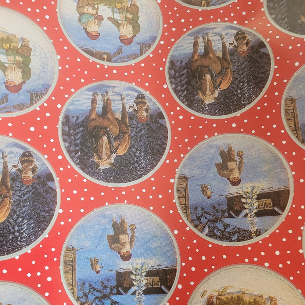 Fastima Papier świąteczny do pakowania kolorowy 70cmx3m 3m85