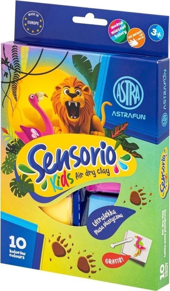 Lekka masa plastyczna Dżungla 10kol ASTRA