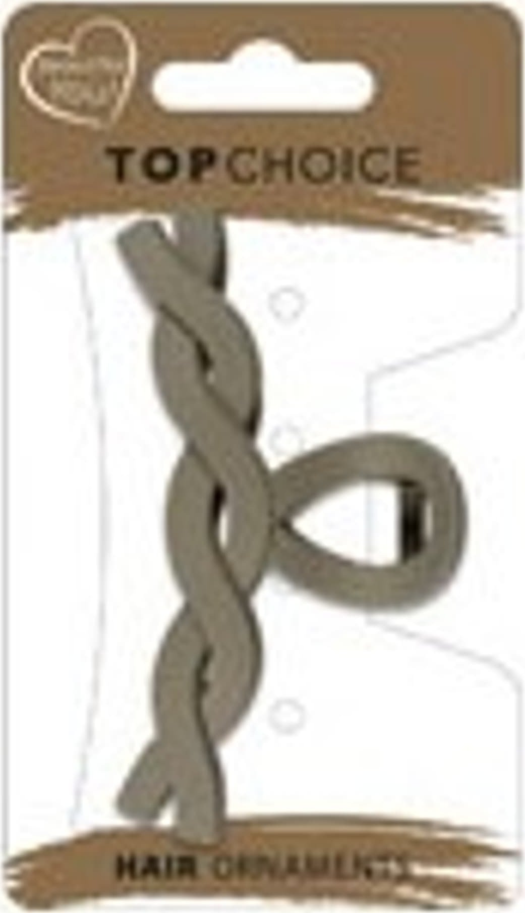 Top Choice TOP CHOICE Klamra do włosów - kokarda matowa (20254) 1 szt. - mix kolorów