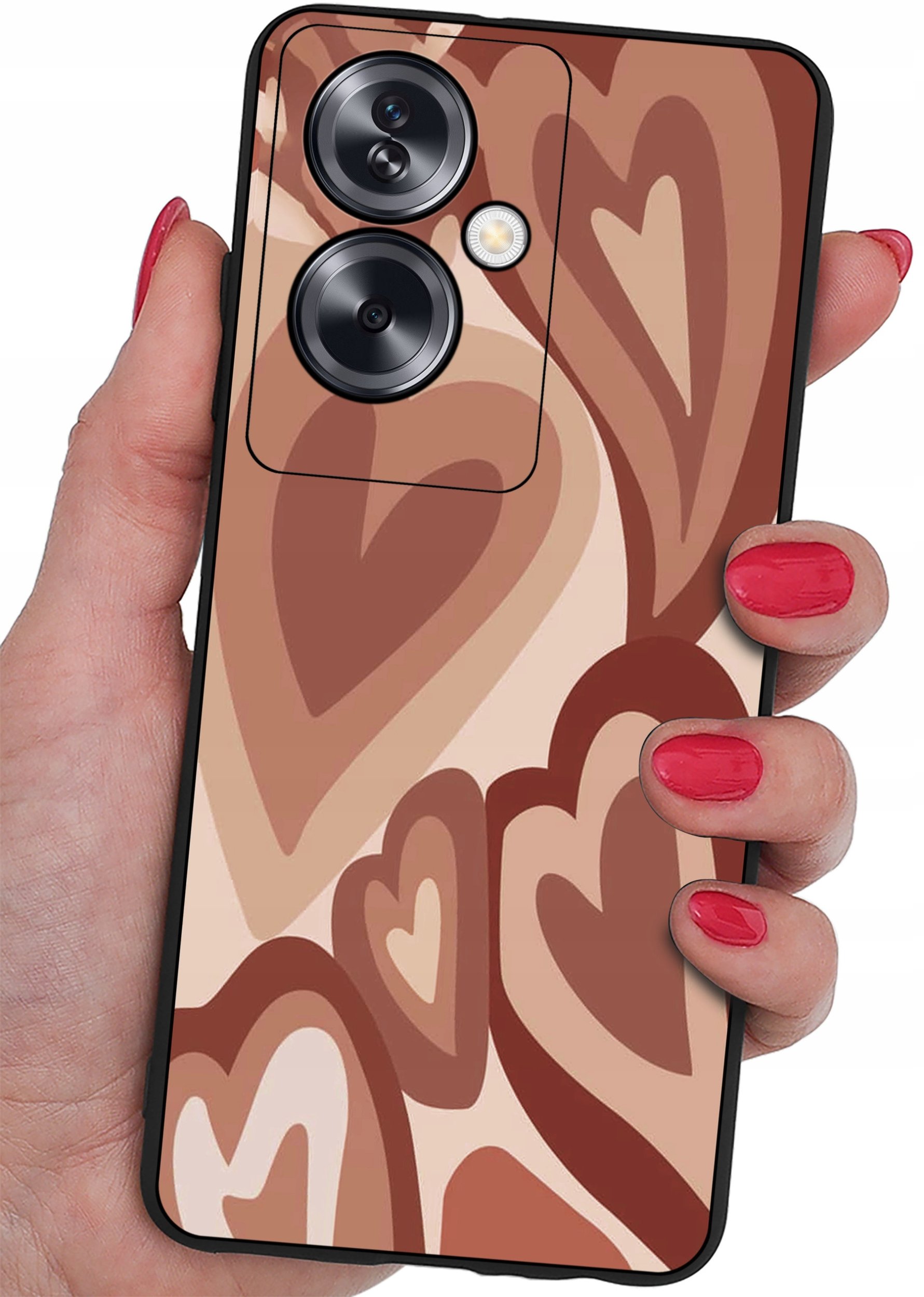 ETUI do Oppo A79 5G CASE WZORY SOFT MATT PLECKI + SZKŁO OCHRONNE 9H