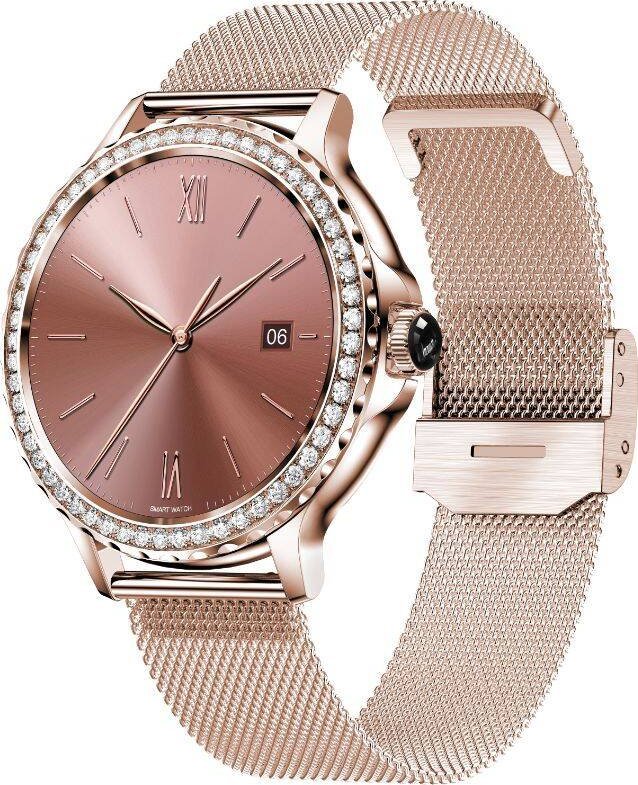 Smartwatch Rubicon RNCF19 Różowe złoto (RNCF19)