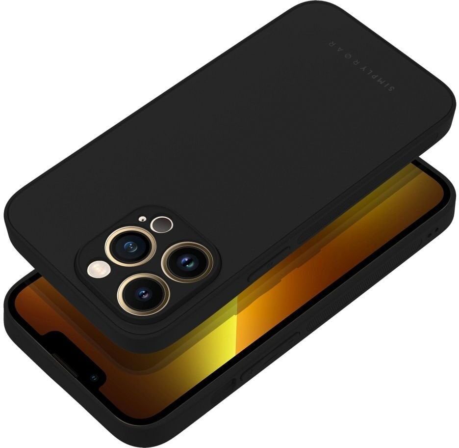 ROAR Futerał Matte Glass Case - do iPhone 12 czarny