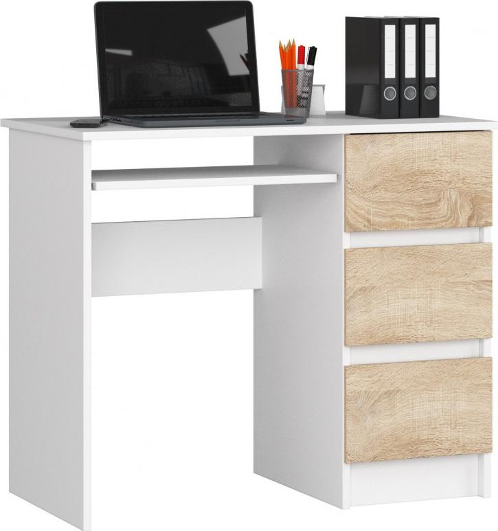 Biurko Fabryka Mebli Akord A-6 Biało-Beżowe 90 cm x 50 cm