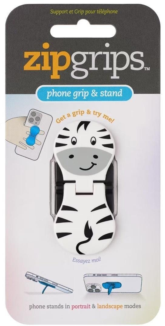 ZipGrip uchwyt na palce do telefonu Wzory geomet.