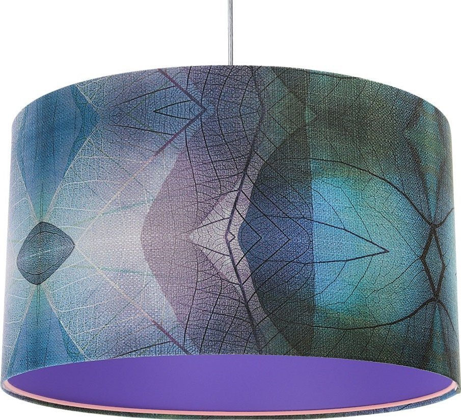 Lampa wisząca Lumes Fioletowa duża lampa wisząca do salonu - S389-Kerva