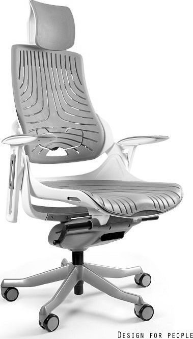 Krzesło biurowe Unique Wau Szare