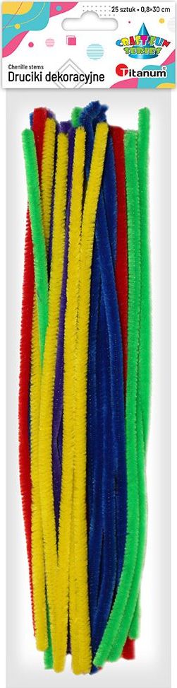 Titanum Druciki dekoracyjne, 25szt 30x0,8cm, MIX CRAFT-FUN