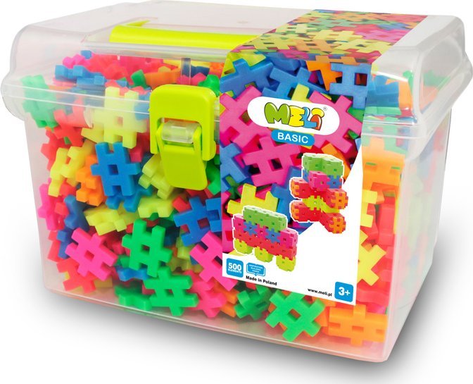 Klocki Meli Basic Neon Travel Box 500 el.