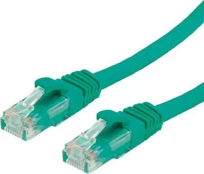 Value Patchcord RJ-45 - RJ-45, 50 cm, UTP, CAT 6a, prasowany, gładki, zielony (21,99.1440)