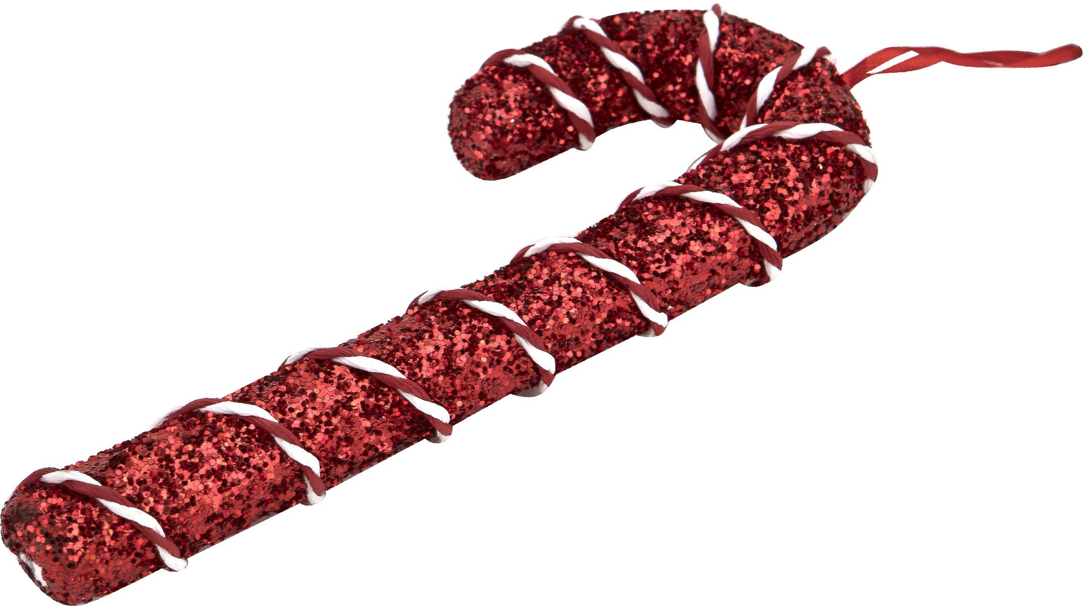 Ozdoba choinkowa Laska 21 cm mała czerwono-biała