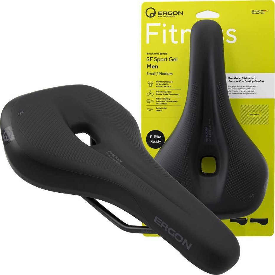 Siodełko Ergon SF Sport Gel Man, rozmiar S/M, czarne