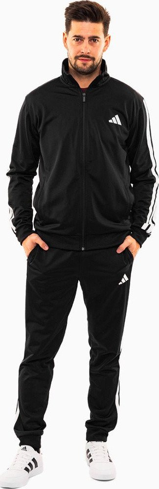 Dres męski adidas Sportswear Basic 3-Stripes Tricot czarny JI8858 XL