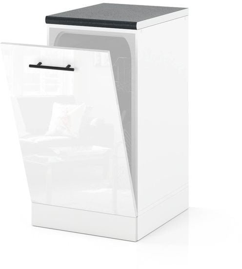 Front Do Zabudowy Zmywarki 45cm Szafka Kuchenna Spremium Biały Połysk