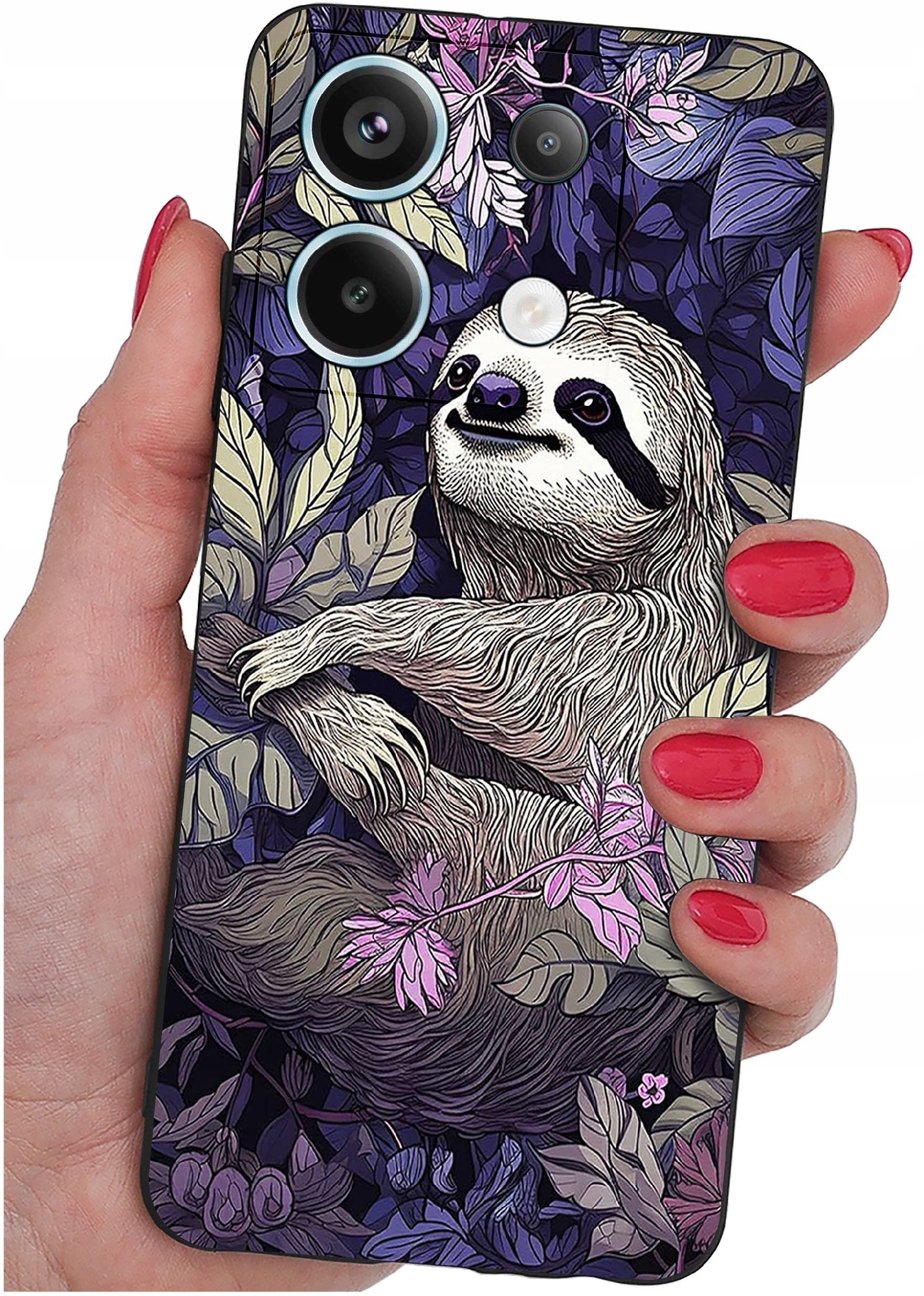 ETUI do Xiaomi Redmi Note 13 Pro 5G WZORY |SILIKONOWE MATT CASE +SZKŁO 9H