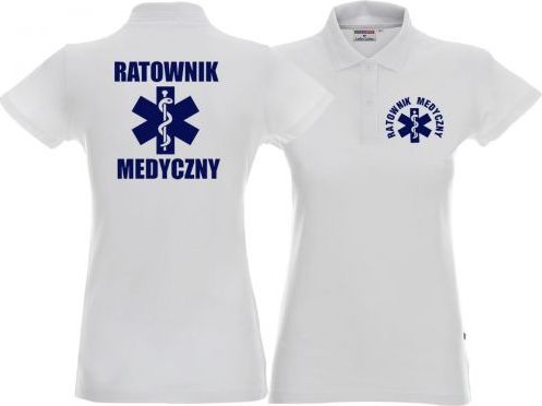 LPP - Promostars Koszulka Polo damska RATOWNIK MEDYCZNY biała