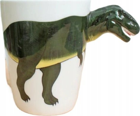 Kubek Ceramiczny Do Kawy Herbaty 3D Prezent Zwierzaki T-Rex Dinozaur