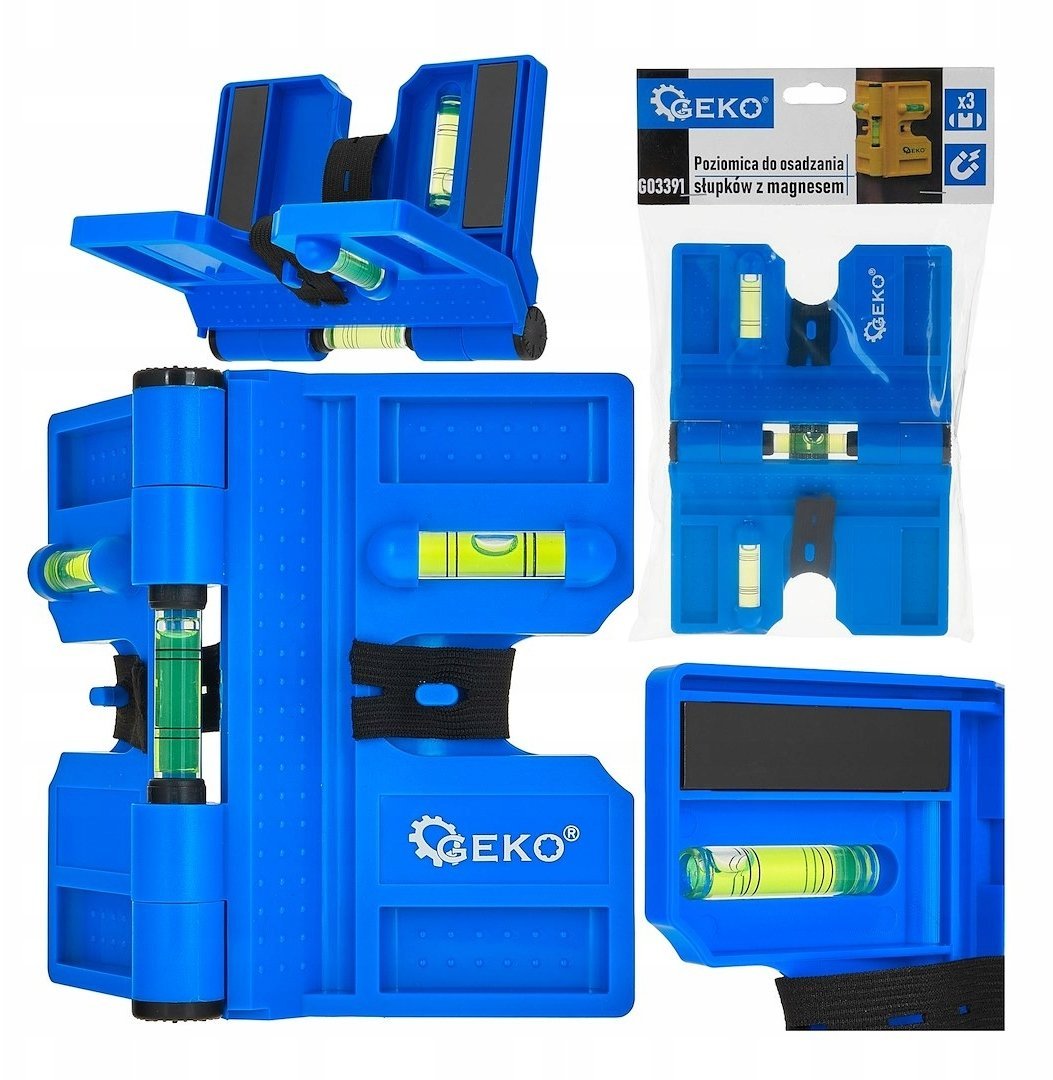 Poziomica do osadzania słupków z magnesem (80)