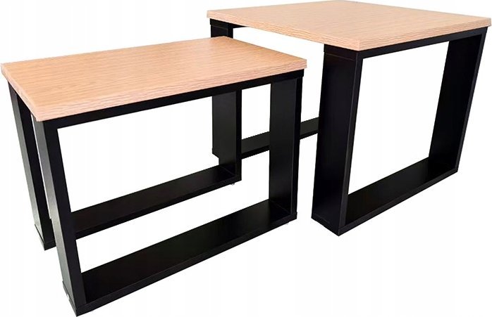 Lehmann STOLIK KAWOWY LEHMANN 2 szt DĄB NATURE 50x50 + 50x30