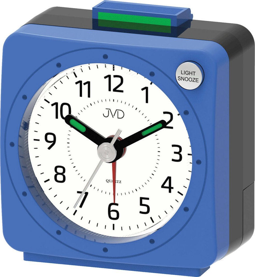 JVD Budzik JVD SR220.10 mały 5,6 cm podświetlenie drzemka .