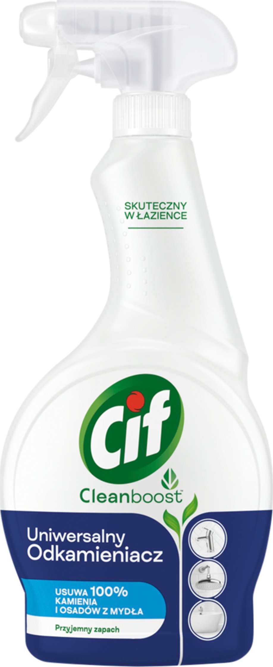 Cif Cif Cleanboost - Uniwersalny preparat do mycia i odkamieniania łazienki - 500 ml