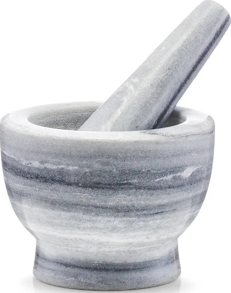 Zeller Marmurowy moździerz kuchenny z tłuczkiem do ziół, przypraw, akcesoria kuchenne, ZELLER