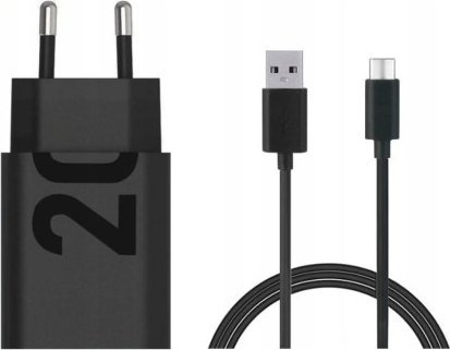Ładowarka Motorola Charger TurboPower 20W USB-A w/ 1m USB-C cable, Black