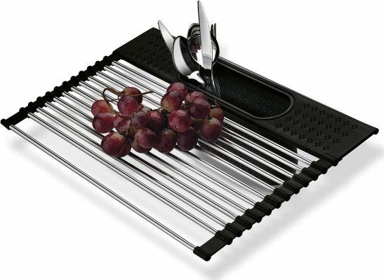 Tadar SKŁADANA KRATKA STALOWA NA ZLEWOZMYWAK 44x28cm TADAR ROLL UP TD-9510