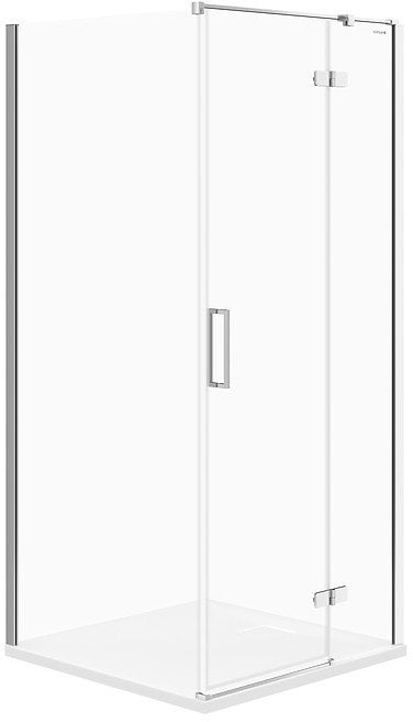 KABINA PRYSZNICOWA NAROŻNA CITY 90X90X195 PRAWA SZKŁO TRANSPARENTNE