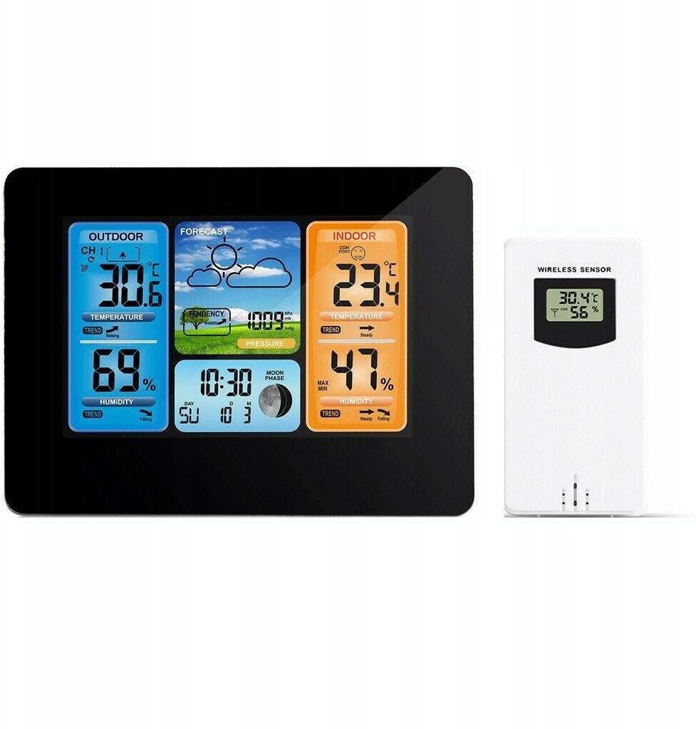 STACJA POGODY Z SONDĄ BEZPRZEWODOWĄ FJ3365