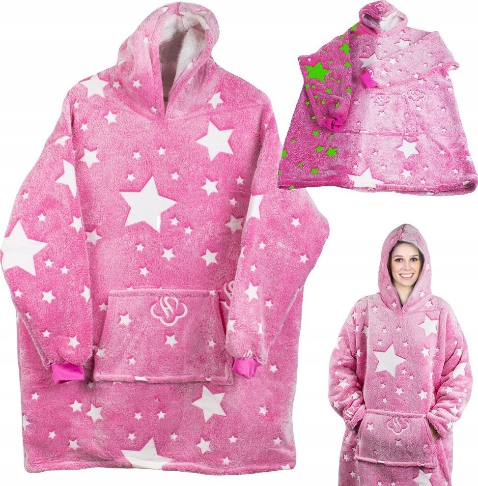 Verk CIEPŁA BLUZA KOC OVERSIZE XXL 2W1 GRUBA FUTRZAK