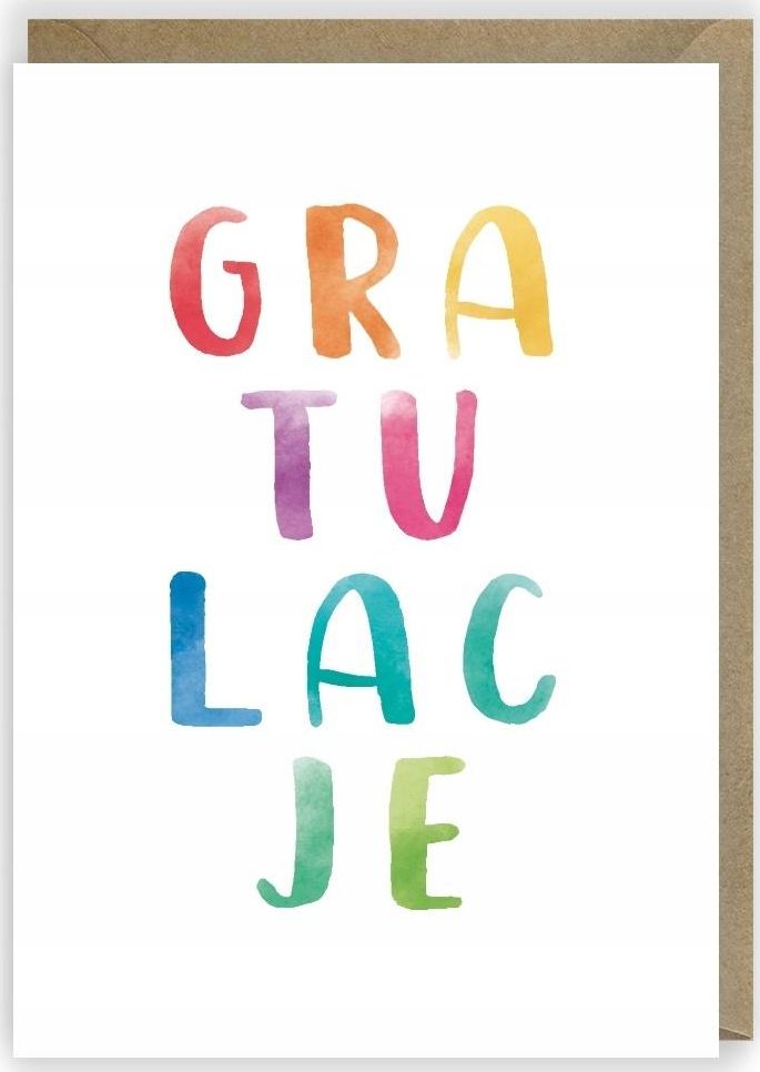 Cardie Kartka okolicznościowa Gratulacje K042