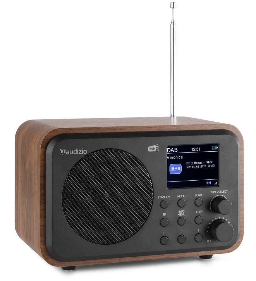 Radio Milan DAB +cyfrowe radio z akumulatorem/ brązowe one size